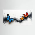 Butterfly Metamorphosis In Indigo and Ochre
