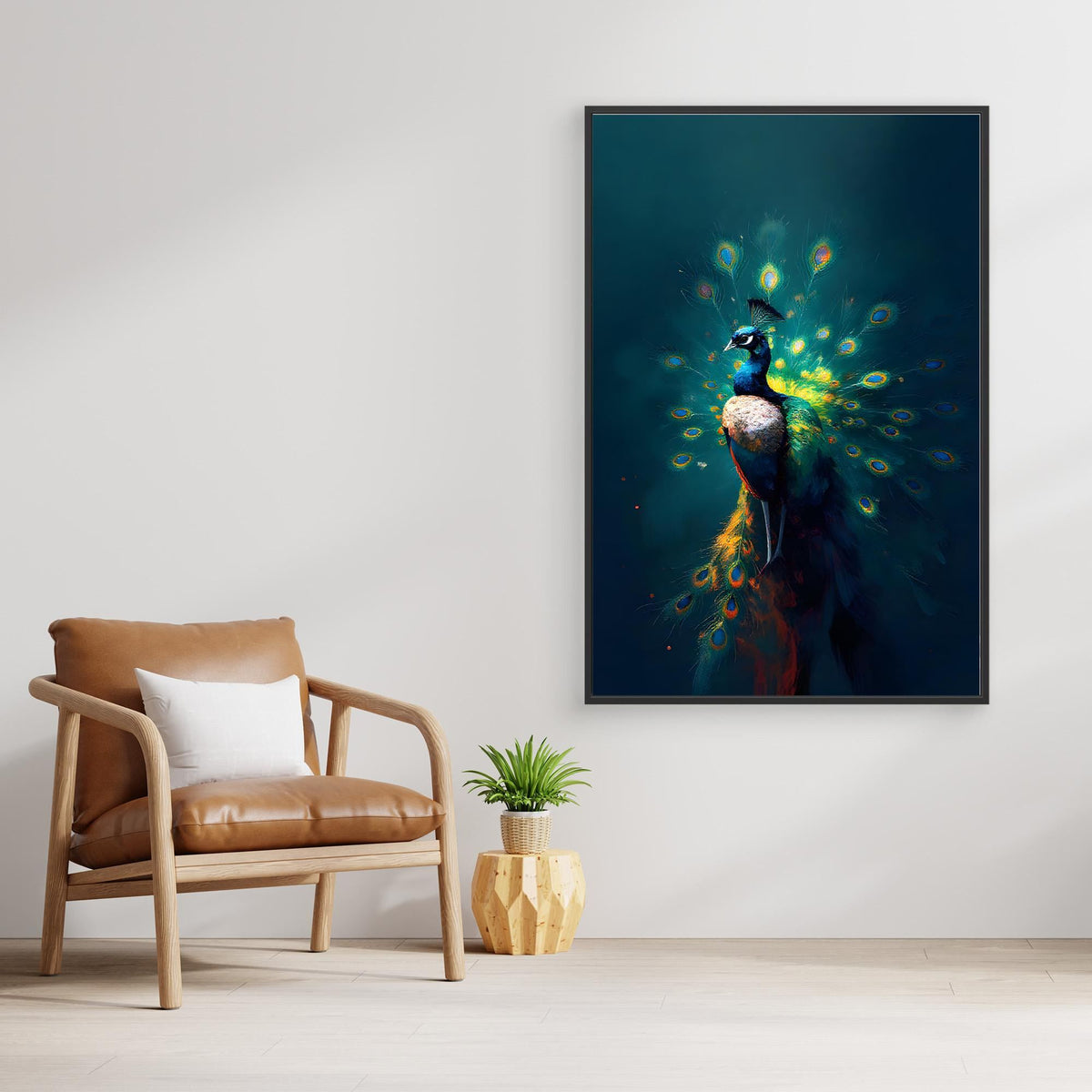 Abstract Digital Art Peacock