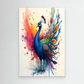 Vibrant Ink Style Peacock Colourful Abstract
