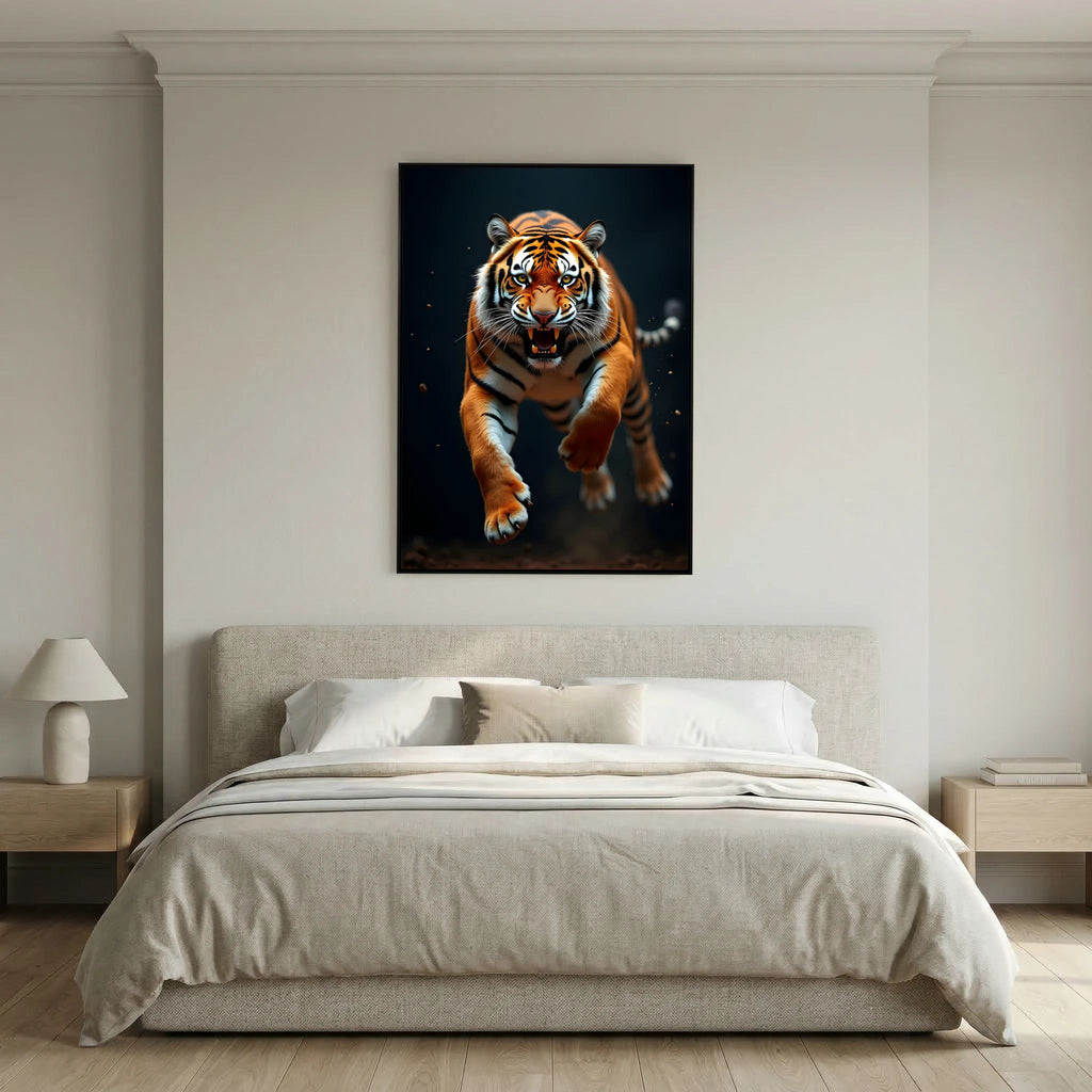 Tiger In Abstract Style Canvas