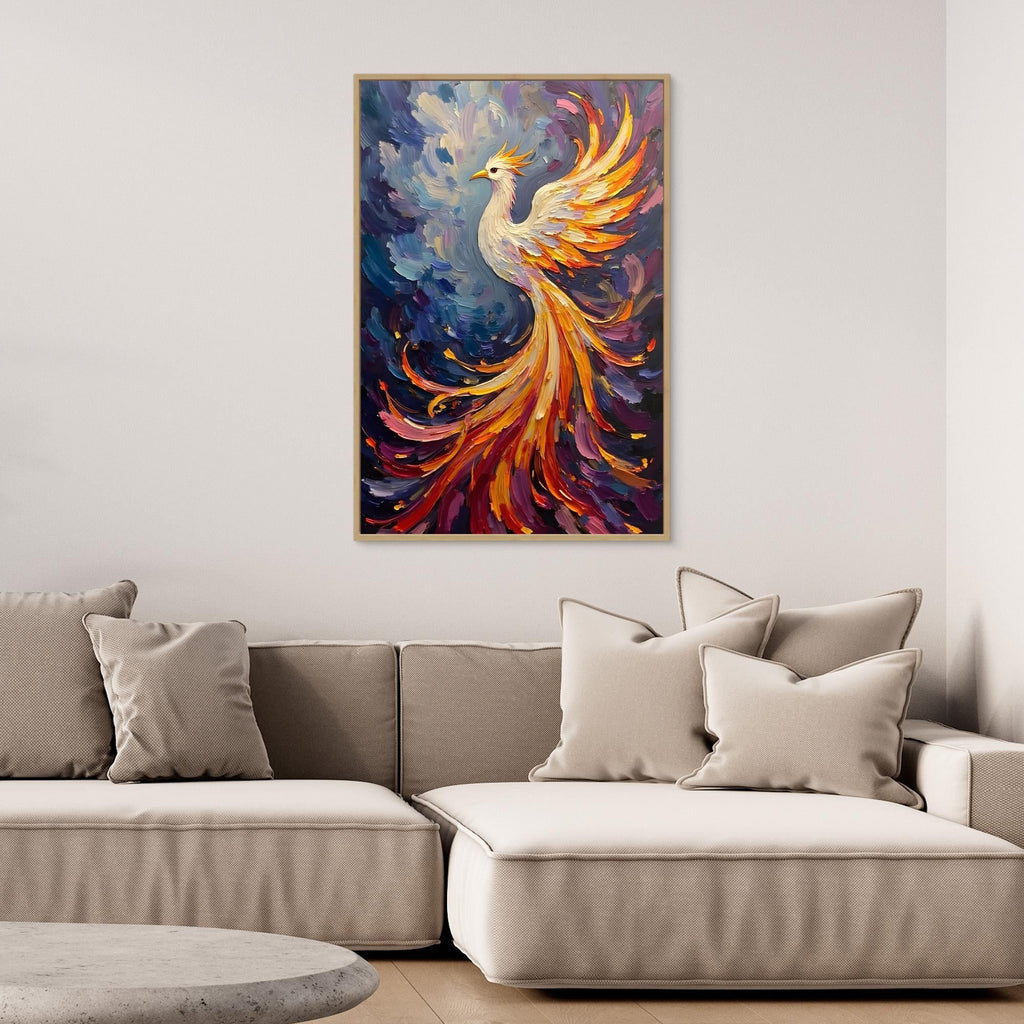 Pheonix Abstract Oil Style Minimalist Wall Decor