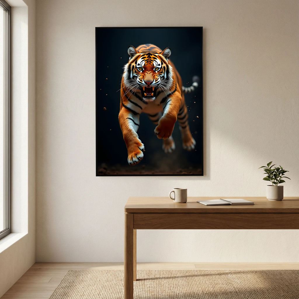Tiger In Abstract Style Canvas