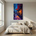 Jazz Bar Street Scene Canvas Wall Art