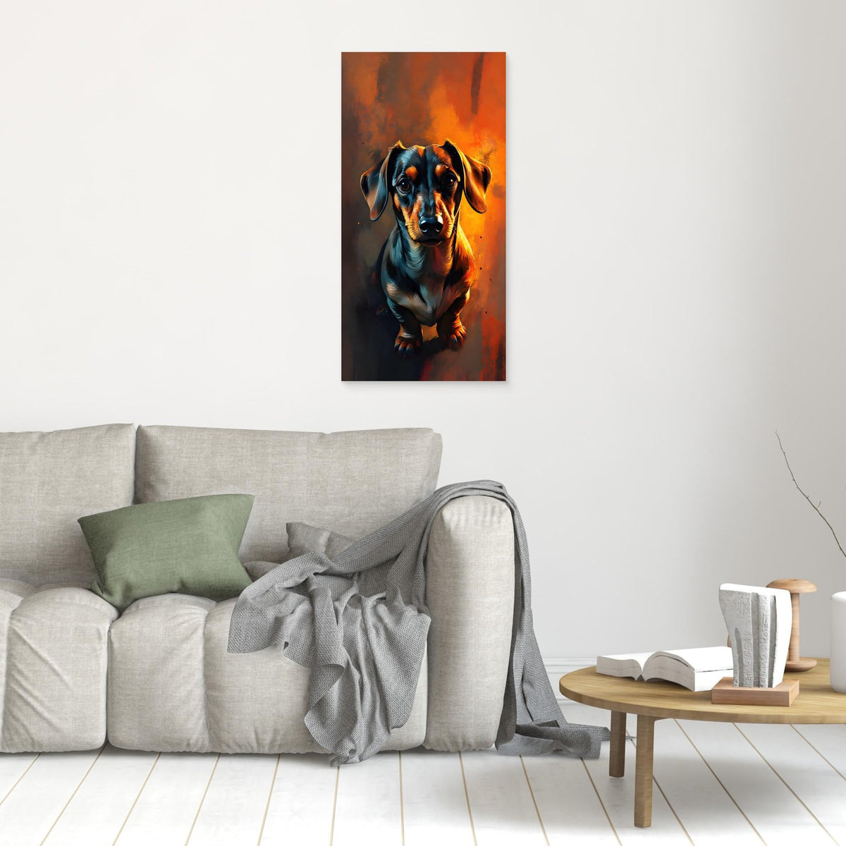 Abstract Dachshund Digital Art