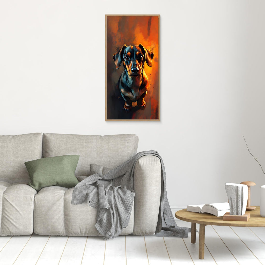 Abstract Dachshund Digital Art