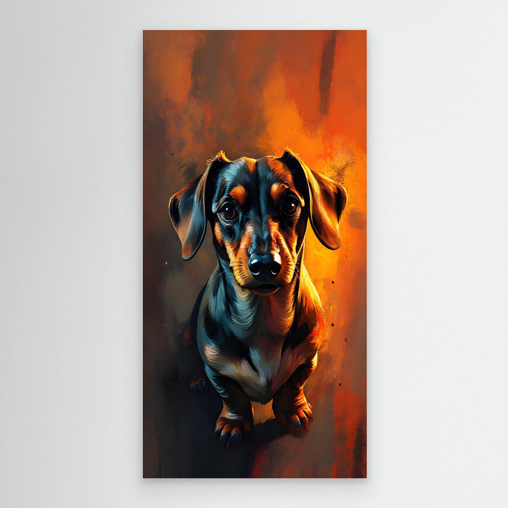 Abstract Dachshund Digital Art