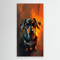 Abstract Dachshund Digital Art