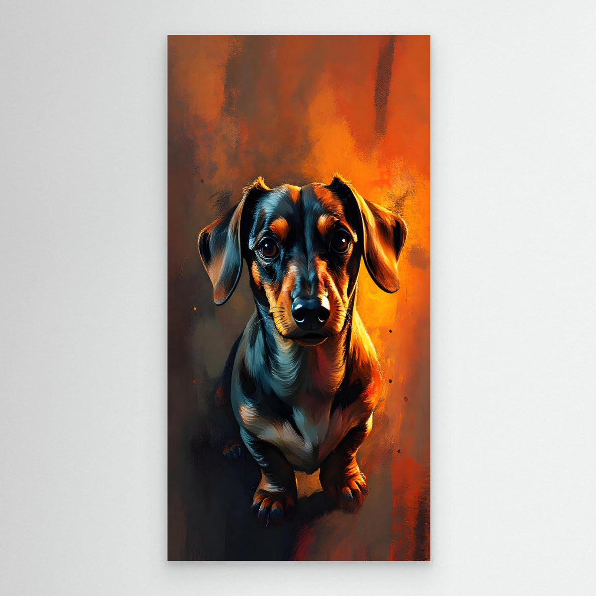 Abstract Dachshund Digital Art