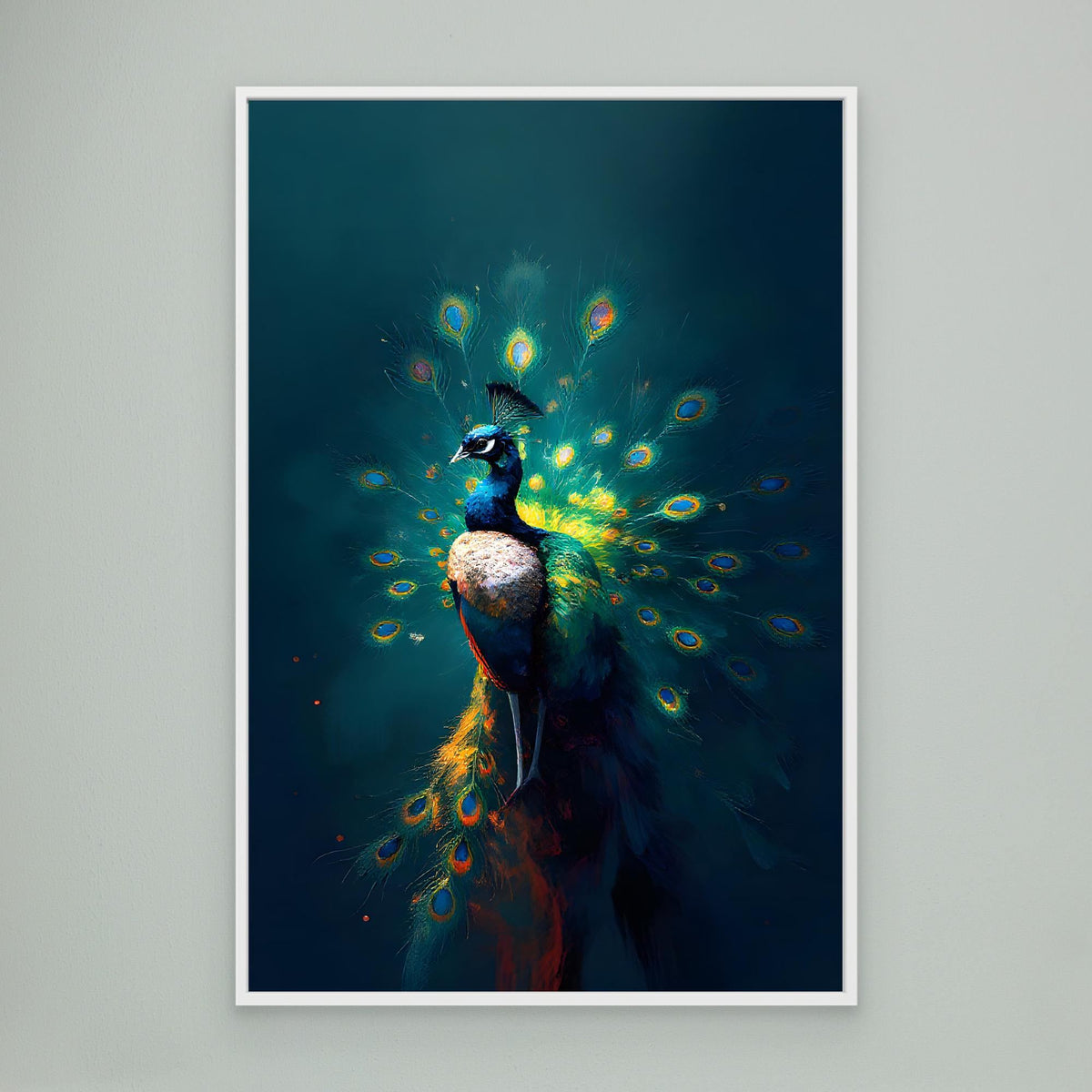 Abstract Digital Art Peacock