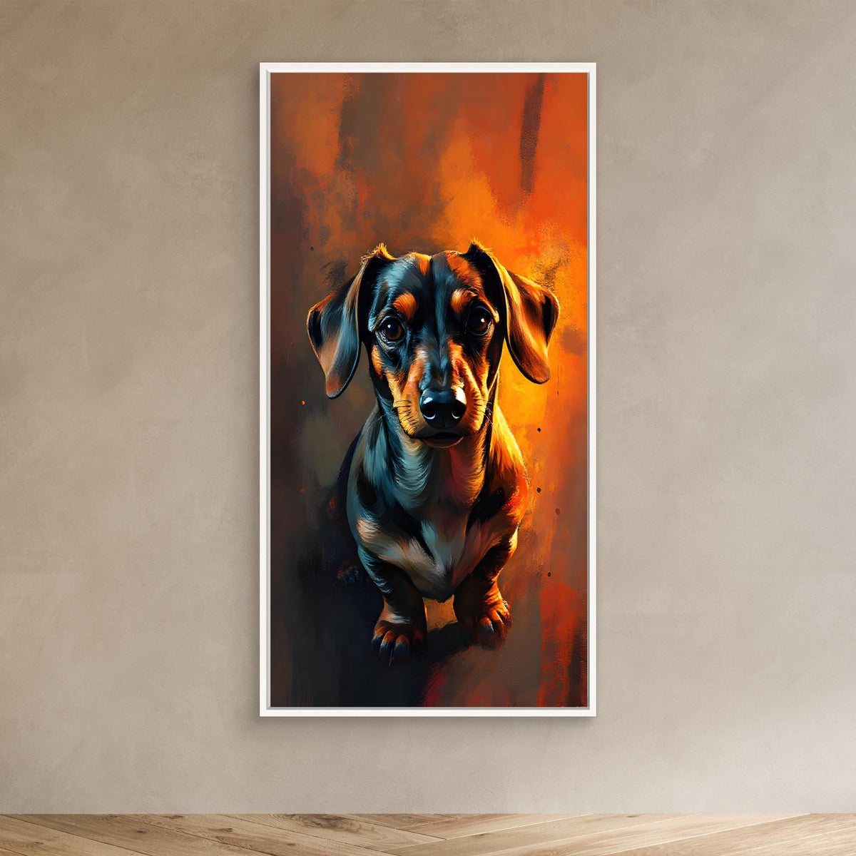 Abstract Dachshund Digital Art