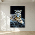 Snow Leopard Minimalist Big Cat Canvas