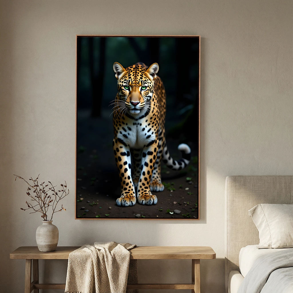 Leopard Minimalist Wall Art Canvas Print