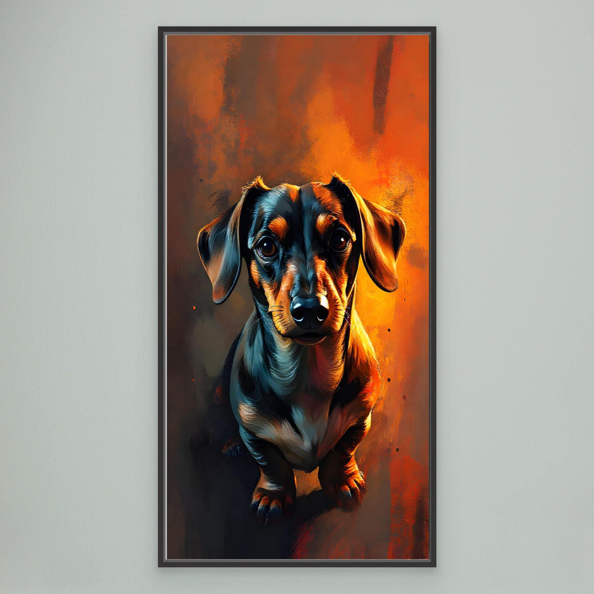 Abstract Dachshund Digital Art