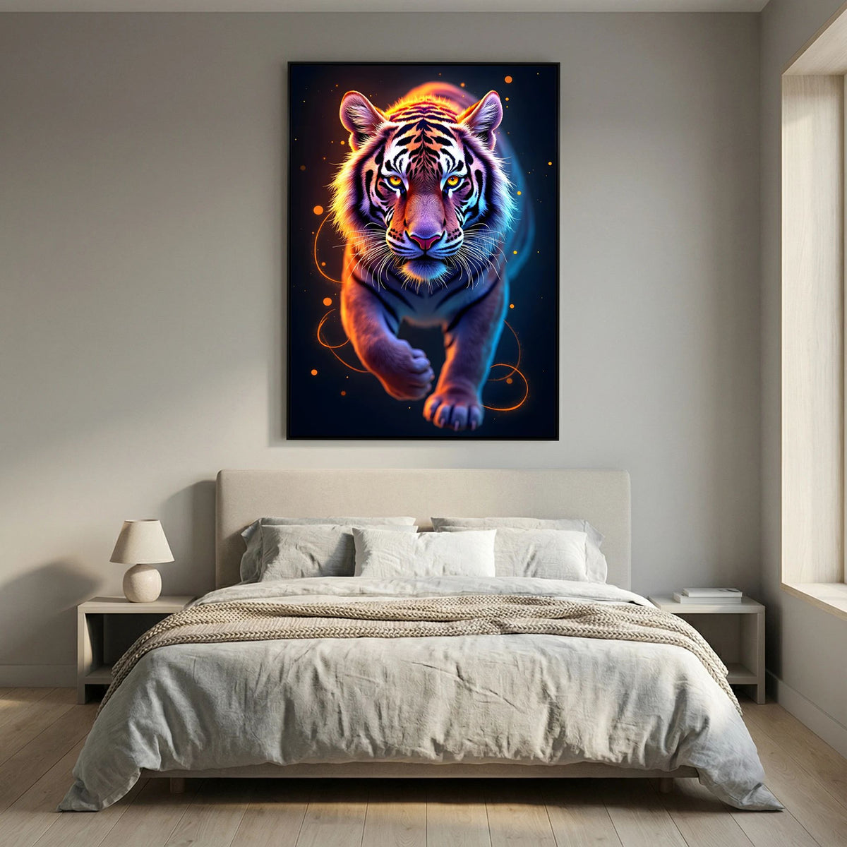 Abstract Tiger Minimalist Canvas Print