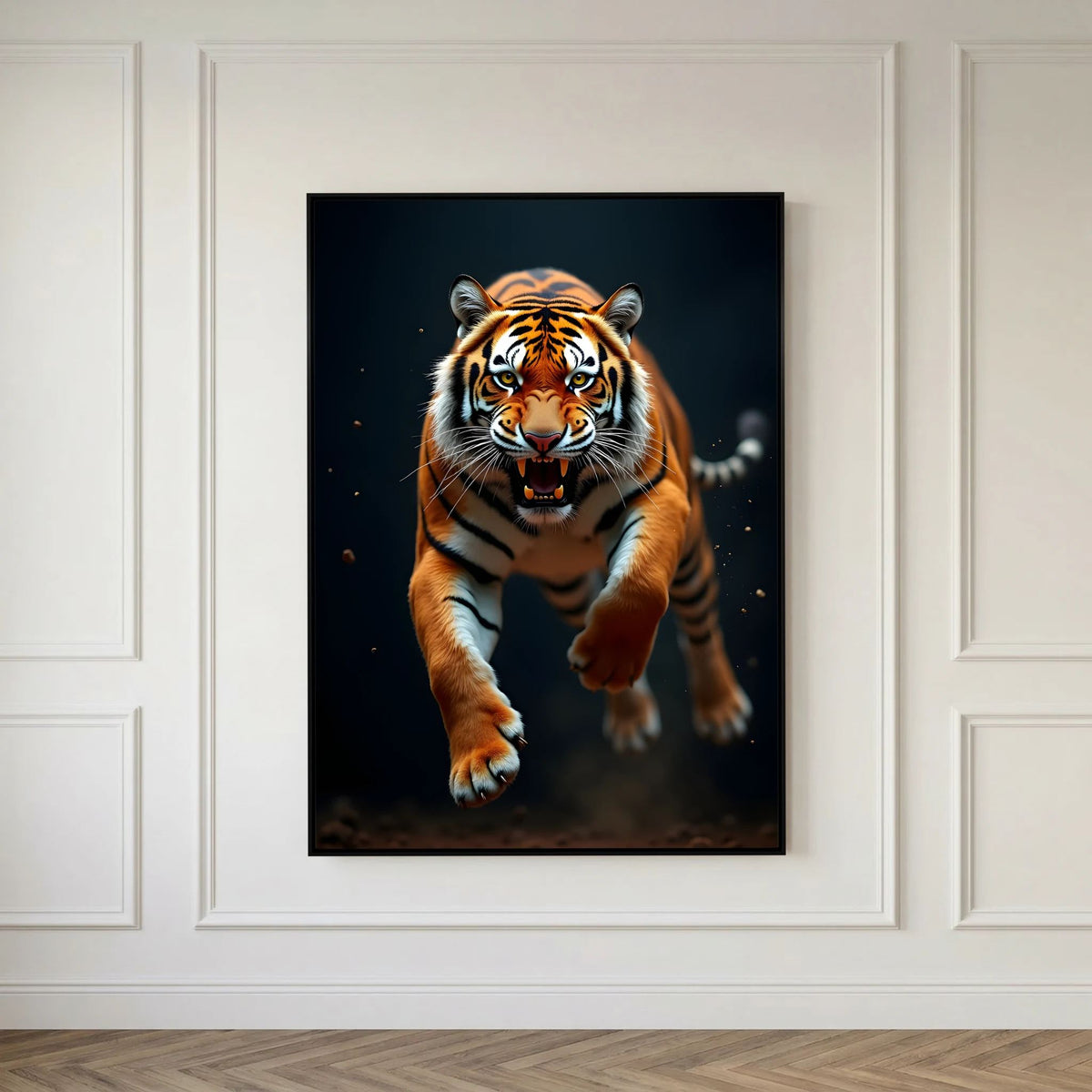 Tiger In Abstract Style Canvas