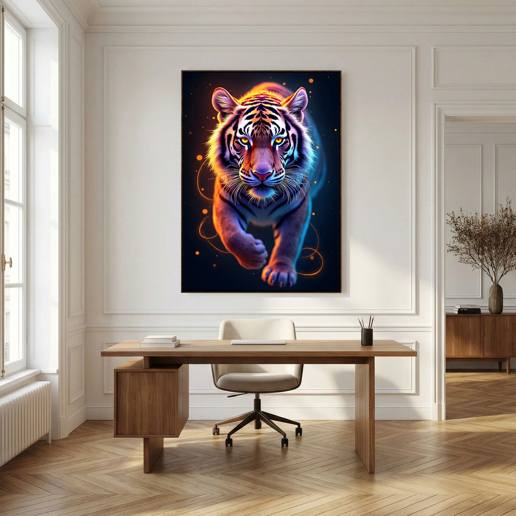 Abstract Tiger Minimalist Canvas Print