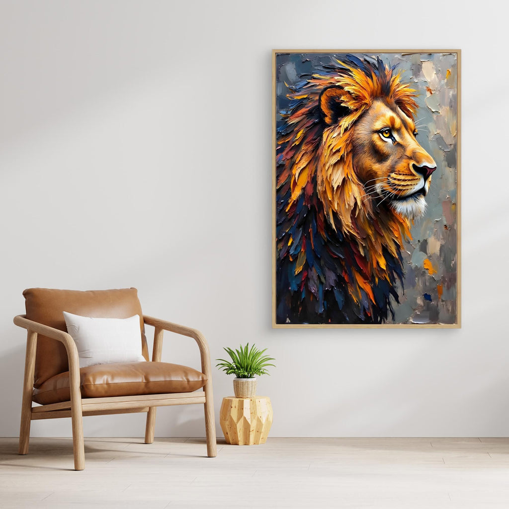 Lion's Mane Digital Oil Style