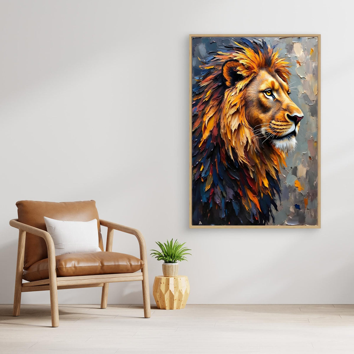 Lion's Mane Digital Oil Style