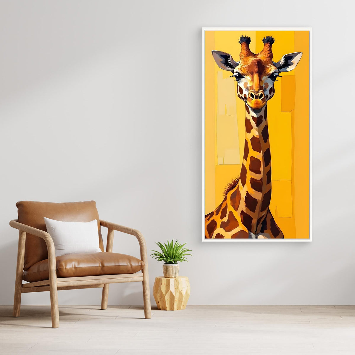Digital Art Lone Giraffe