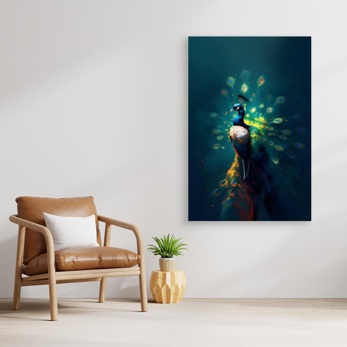 Abstract Digital Art Peacock