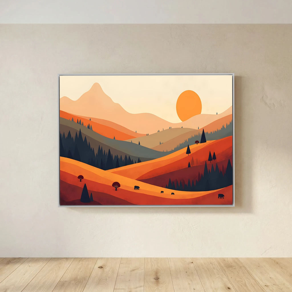 Bears On The Autumn Plains 