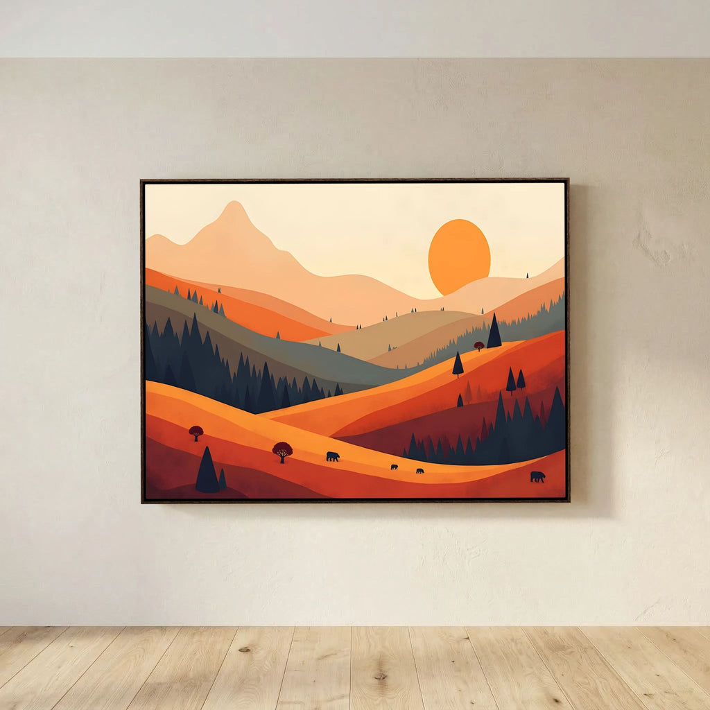 Bears On The Autumn Plains 
