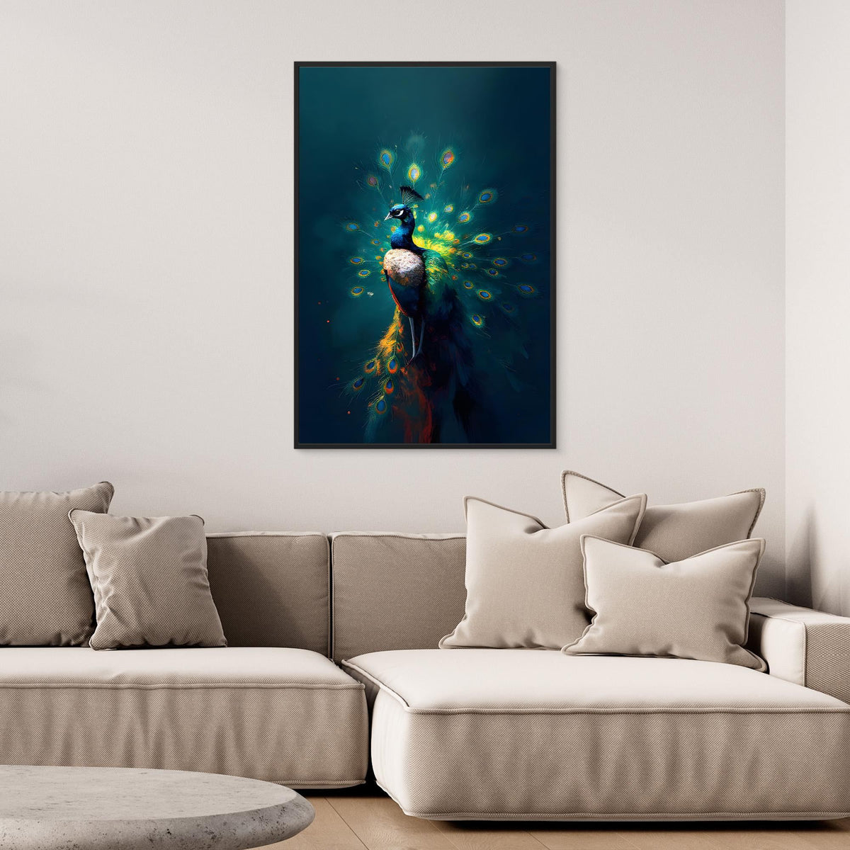 Abstract Digital Art Peacock