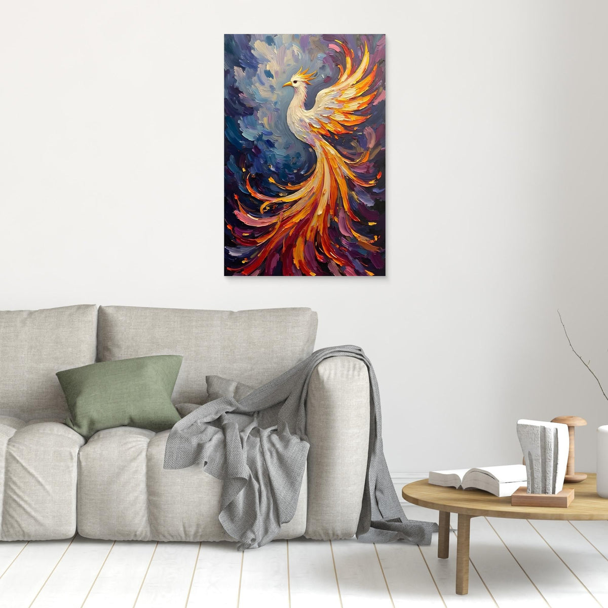 Pheonix Abstract Oil Style Minimalist Wall Decor