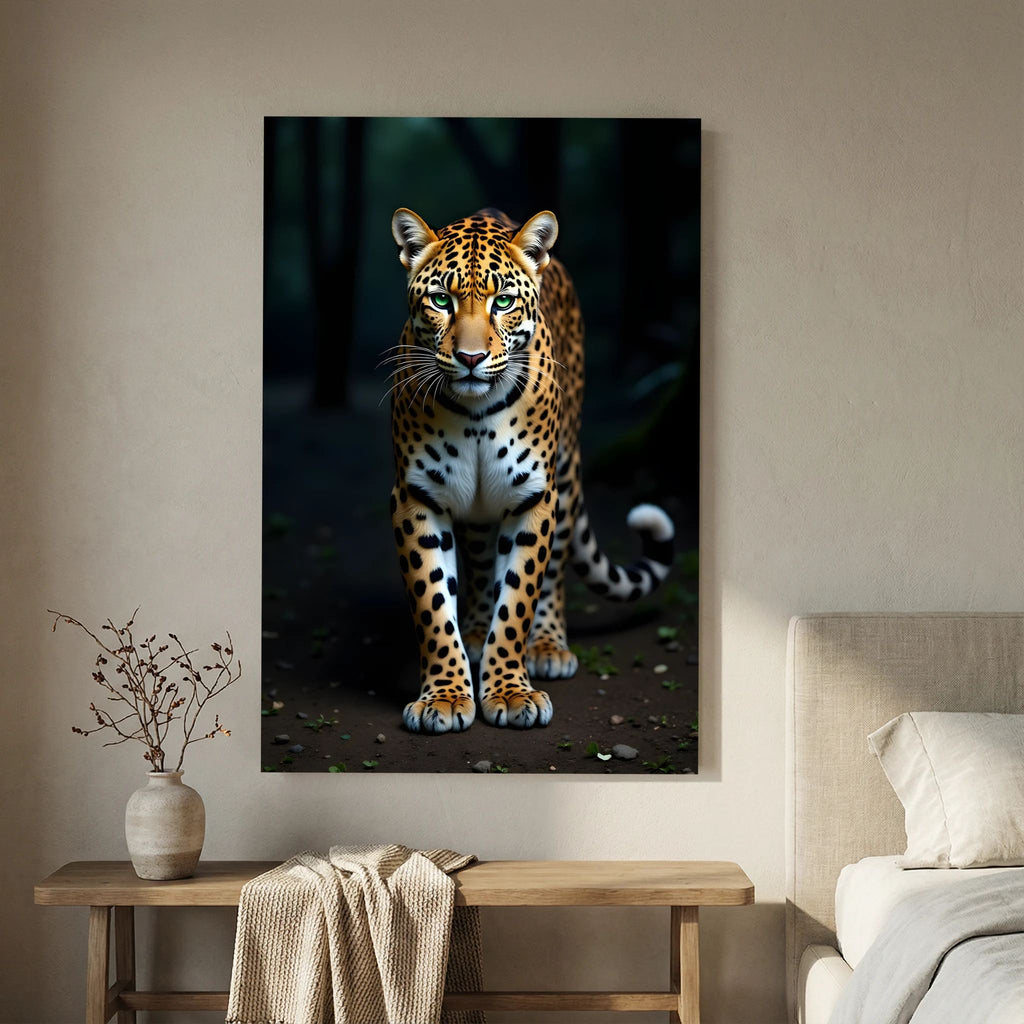 Leopard Minimalist Wall Art Canvas Print