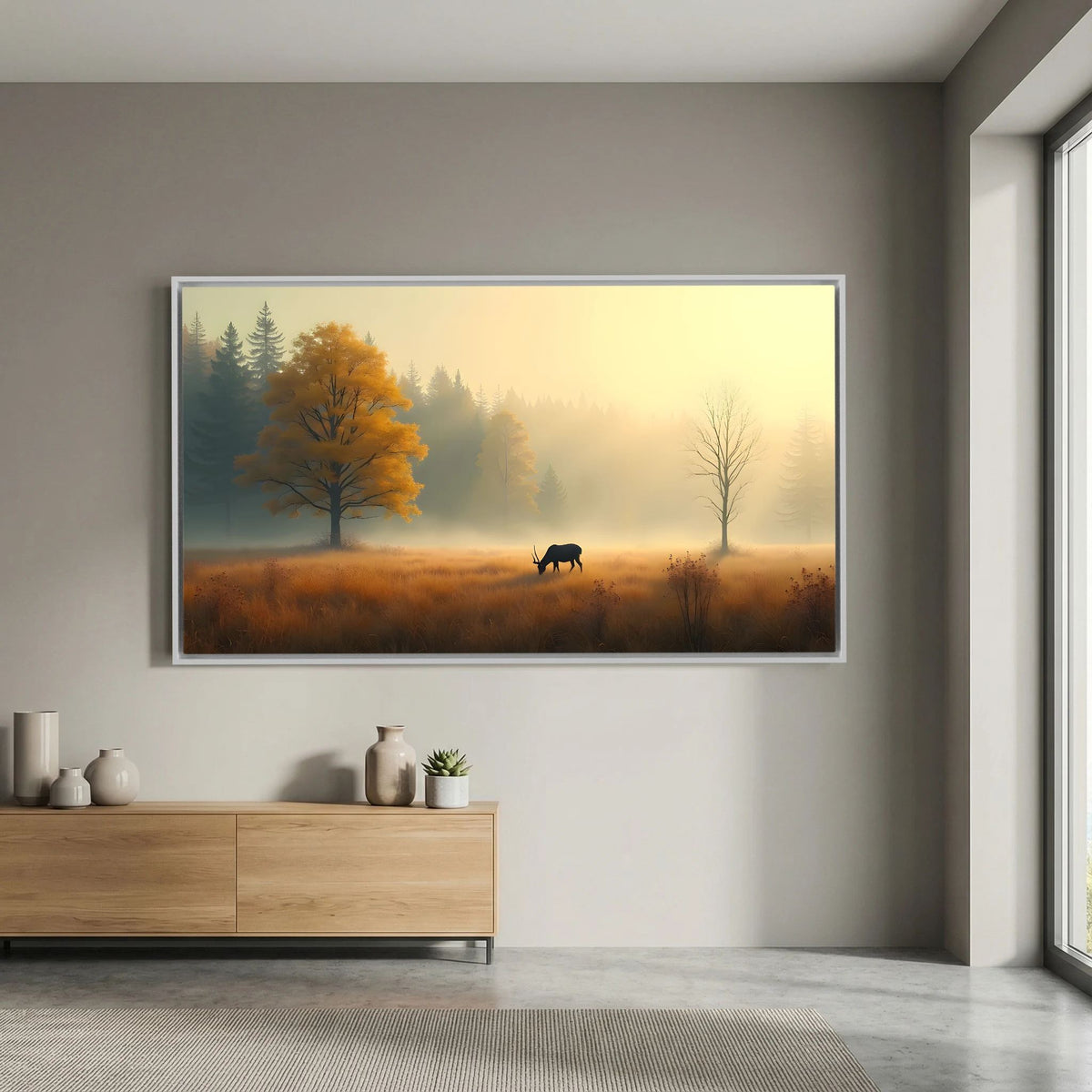 Serenity At Autumn Canvas Wall Art Ready To Hang