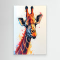 Abstract Giraffe Canvas Minimalist Ink Style