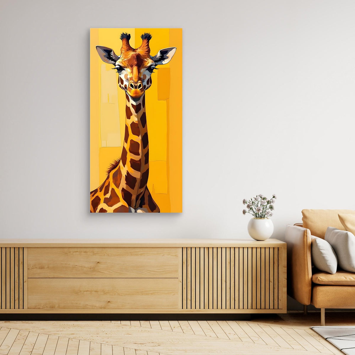 Digital Art Lone Giraffe