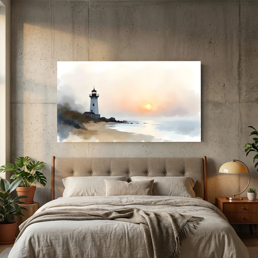 Lighthouse Landscape At Sunset