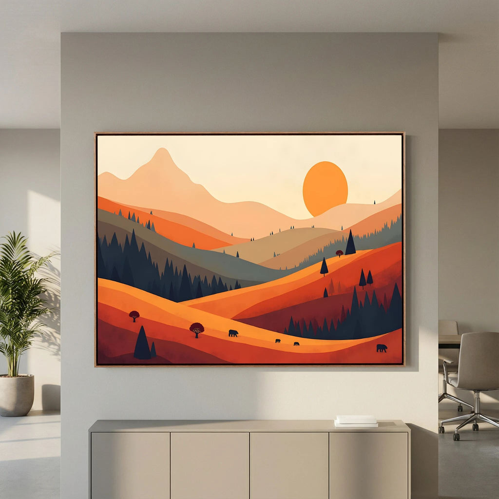 Bears On The Autumn Plains 