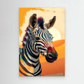 Digital Art Zebra in Desert