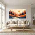 Abstract Autumn Landscape Wall Art