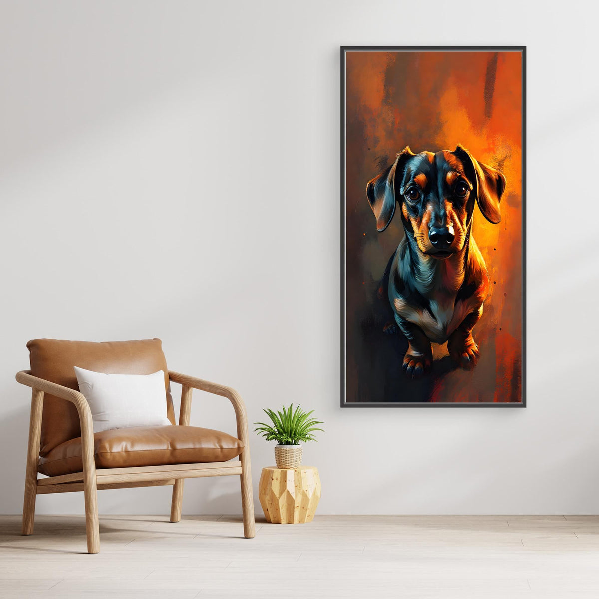 Abstract Dachshund Digital Art
