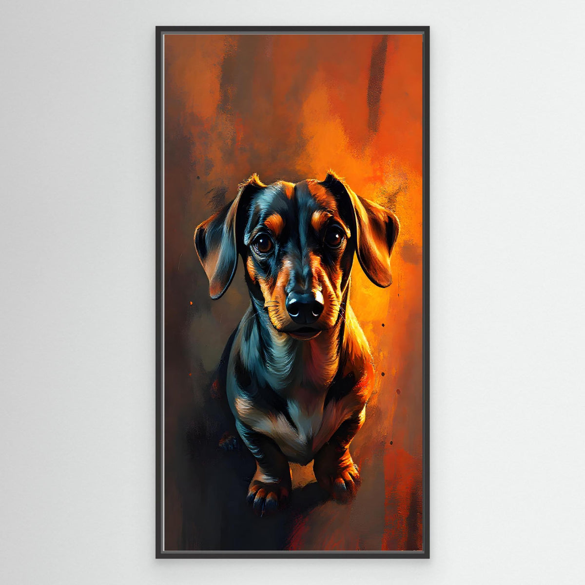 Abstract Dachshund Digital Art