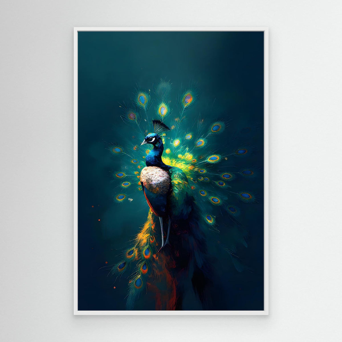 Abstract Digital Art Peacock
