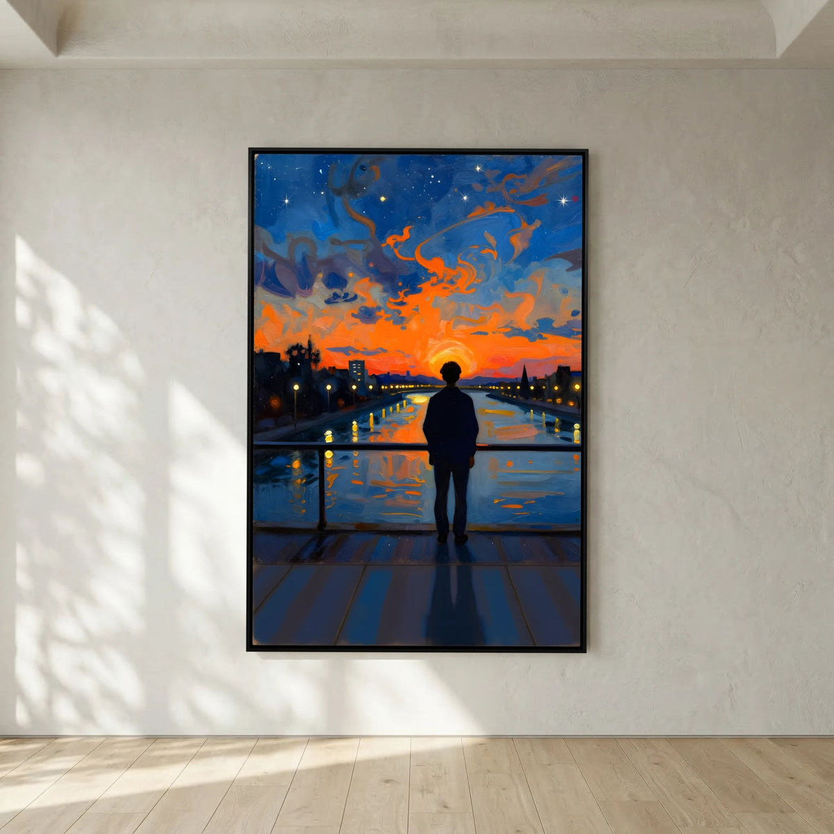 City Lights Canvas Wall Art Minimalist Wall Print