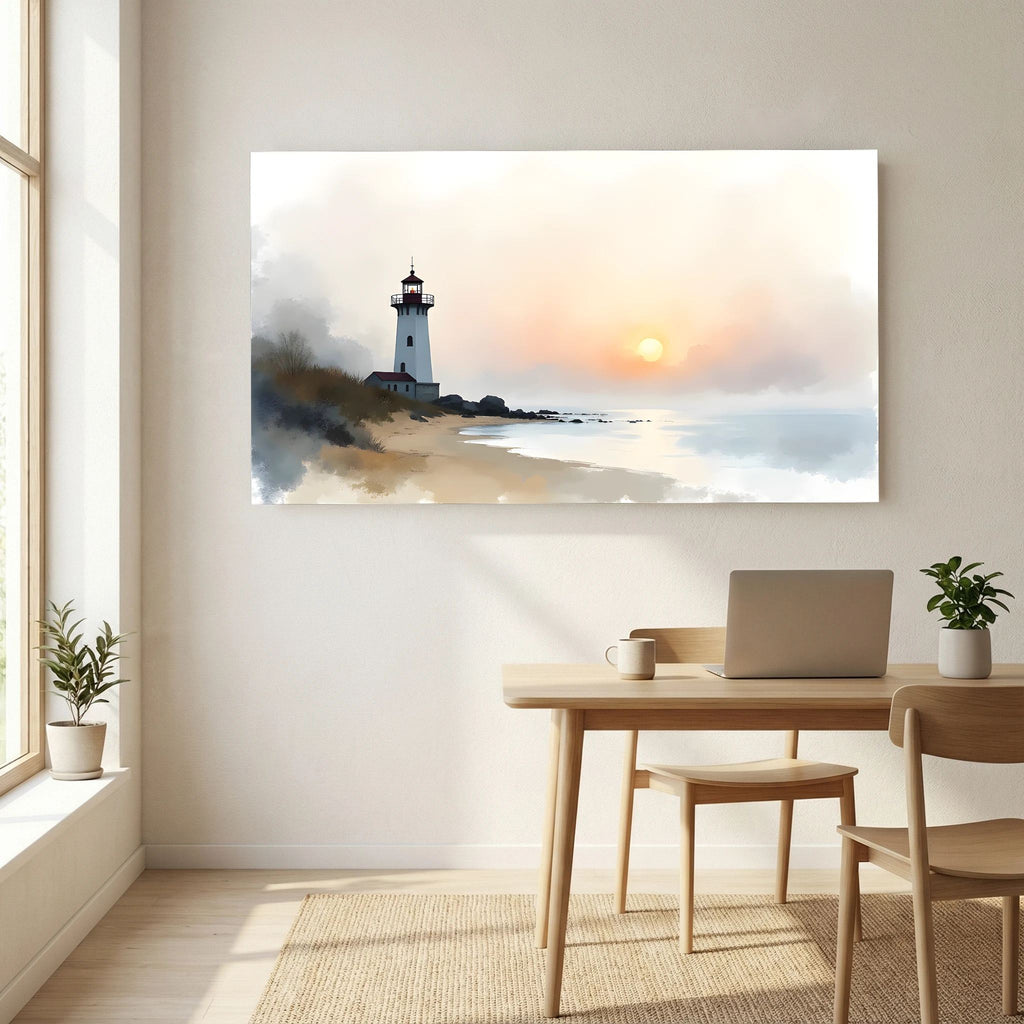 Lighthouse Landscape At Sunset
