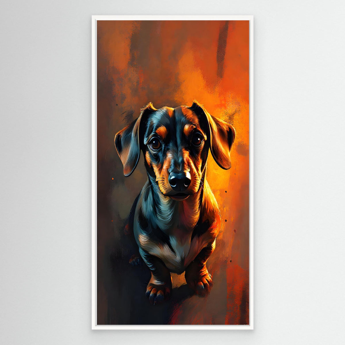 Abstract Dachshund Digital Art
