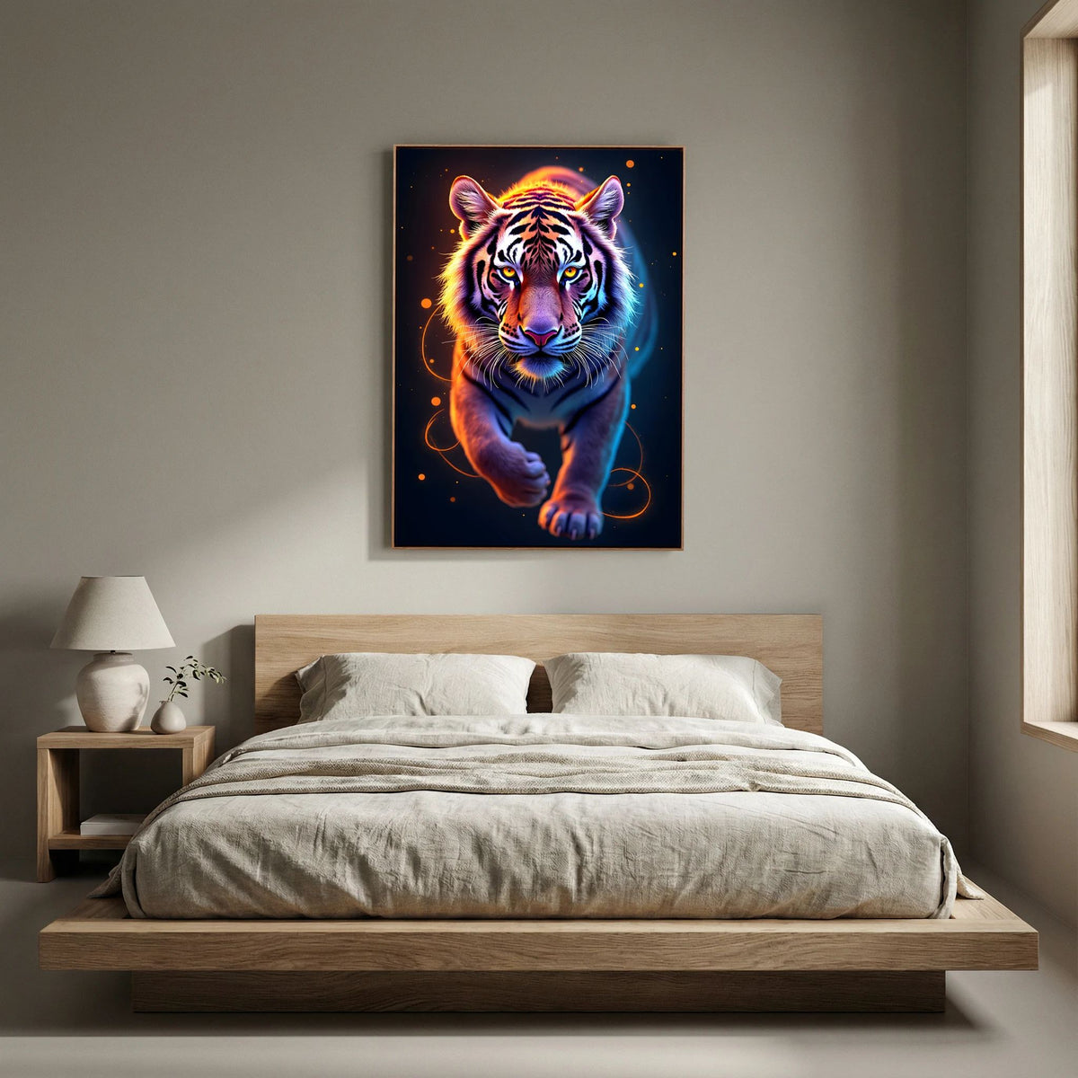 Abstract Tiger Minimalist Canvas Print