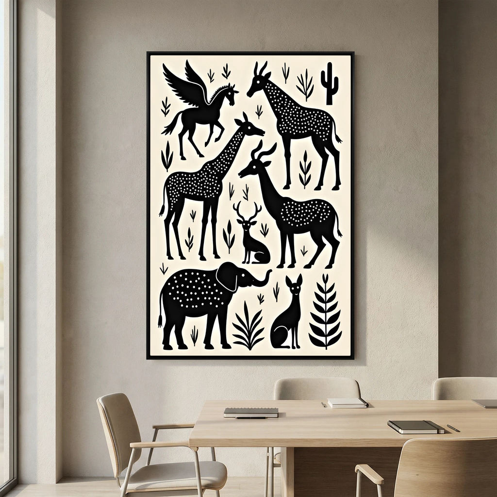 African Mystic On The Planes Wall Canvas