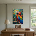 A Vibrant Macaw Stand Out In Any Room Minimalist Wall Canvas