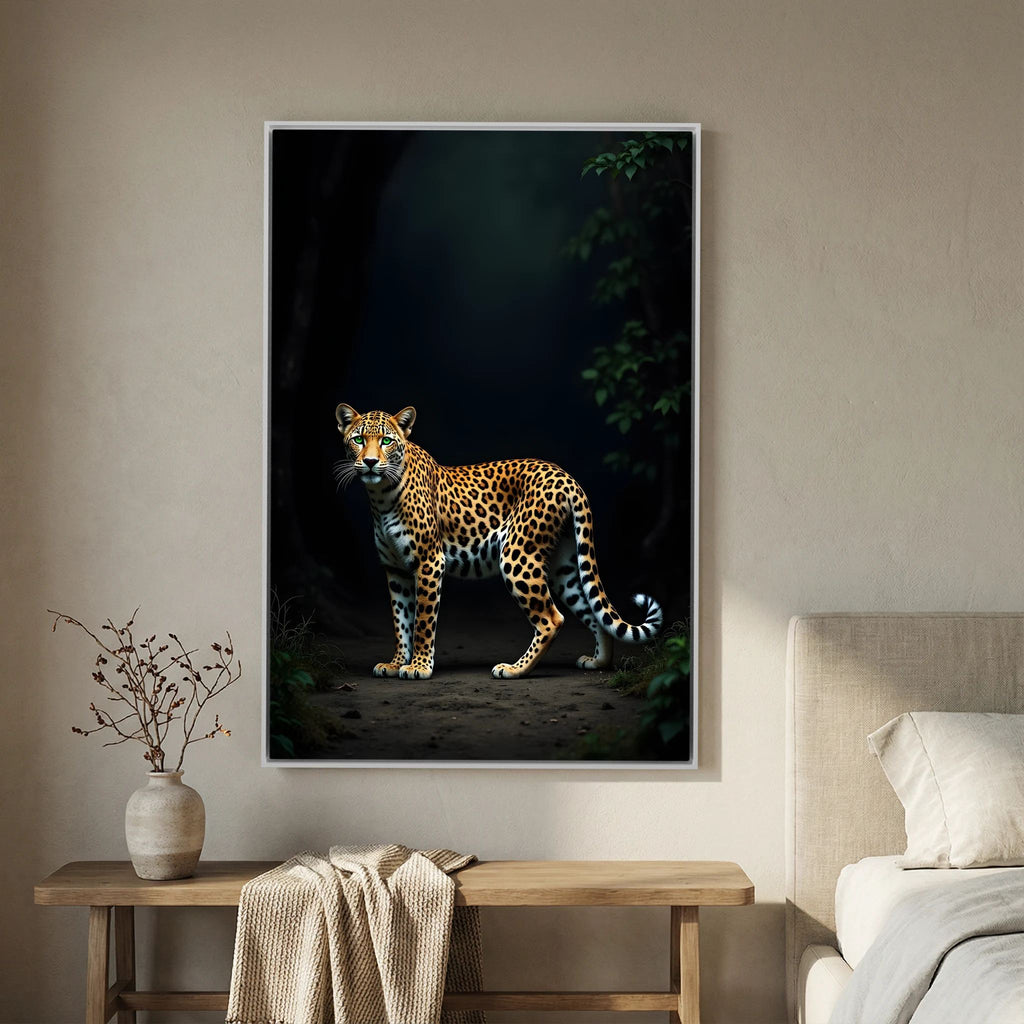 Leopard Canvas Wall Art Minimalist Wall Decor 