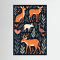Abstract Forest with Hearts