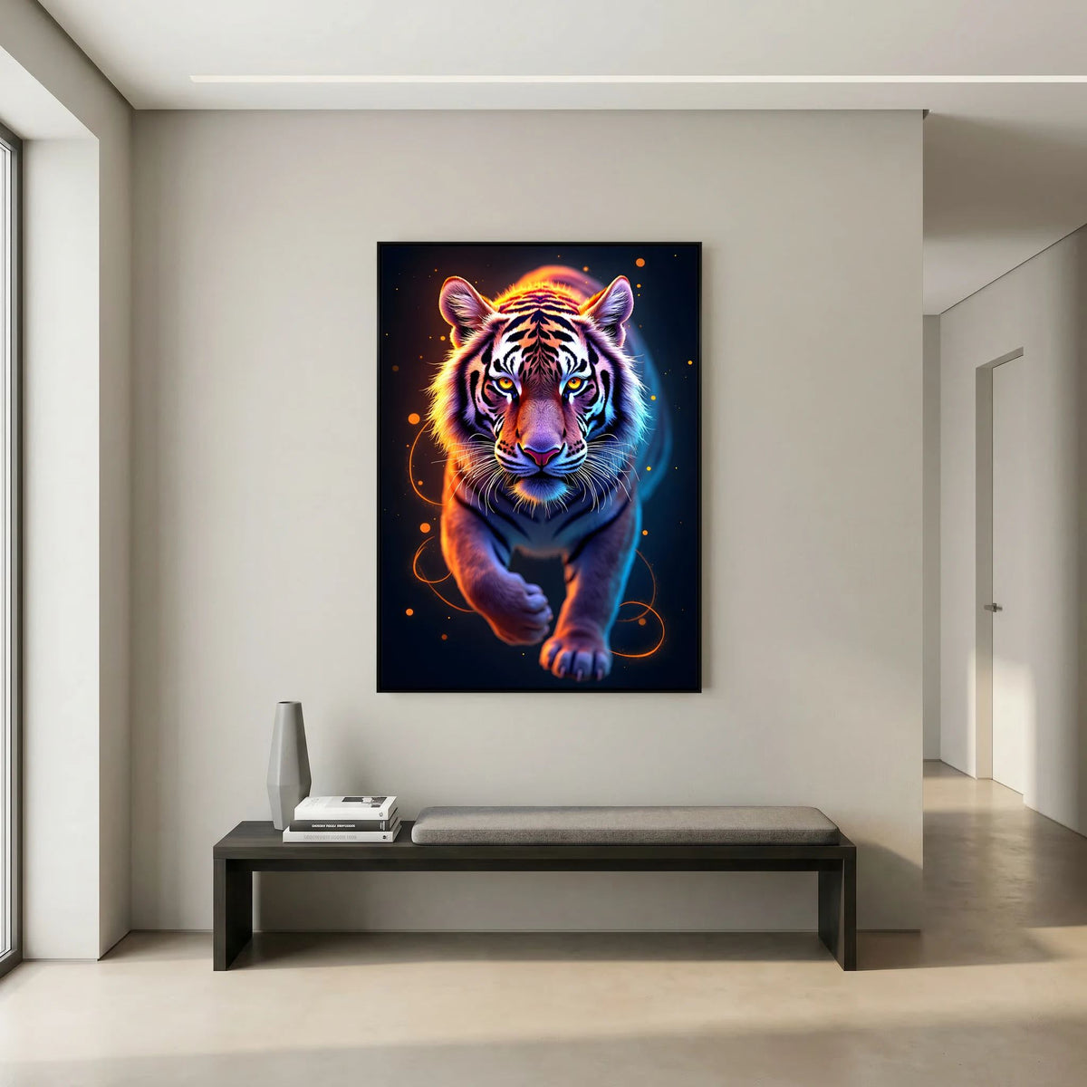Abstract Tiger Minimalist Canvas Print