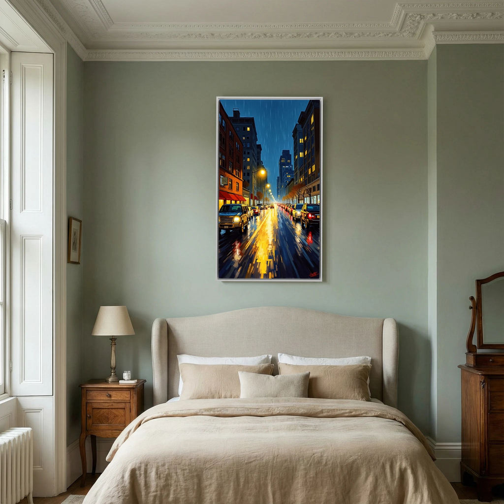 Brooklyn By Night Canvas Wall Art