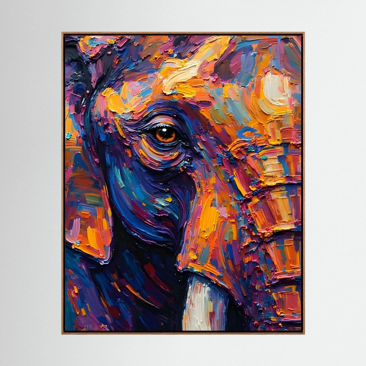 Elephants Eye Oil Style Canvas